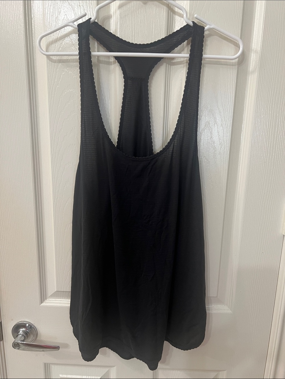 lululemon athletica Black Racerback Flow Tank